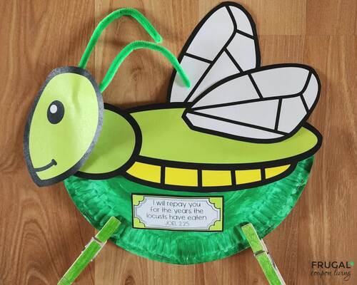 Locust Bible Craft for Kids, Restoration Joel 2:25, 10 Plagues, John ...