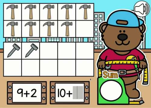 Boom Cards™ Make a Ten to Add by et cetera Primary Goods | TPT