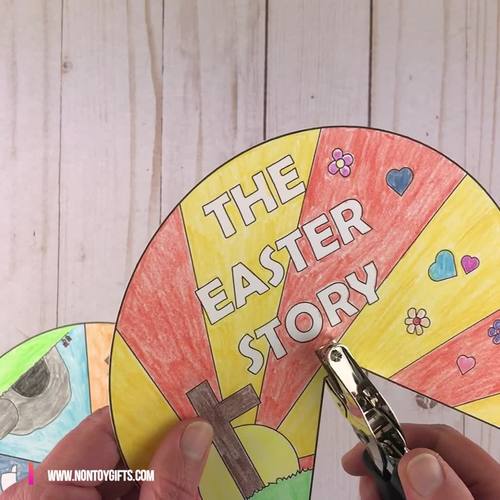 The Easter Story Wheel Spinner - Easter Religious Craft Activity ...
