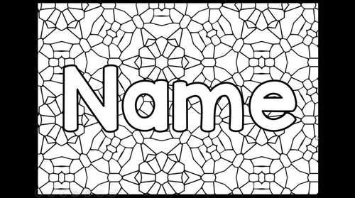 Unleash Creativity with Name Coloring - 500
