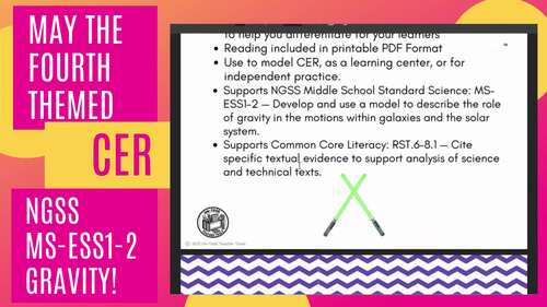 NGSS Space Claim Evidence Reasoning | Science Reading Passage | MS-ESS1-2