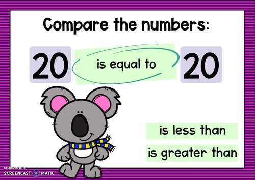 Comparing Numbers Up to 100 Boom Cards™ Distance Learning