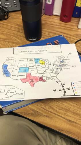 Preview of Electoral College Map Activity (3 min 31 min Video with directions/ex.)