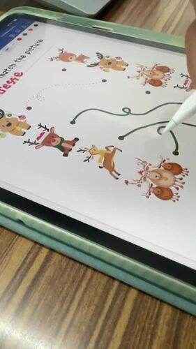 Christmas tracing and matching worksheet for kids | 15 Printable worksheets