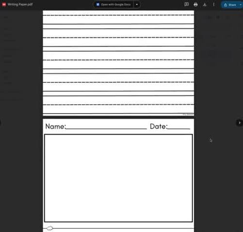 Writing Paper | Handwriting Practice & Writing Templates (6 Format)