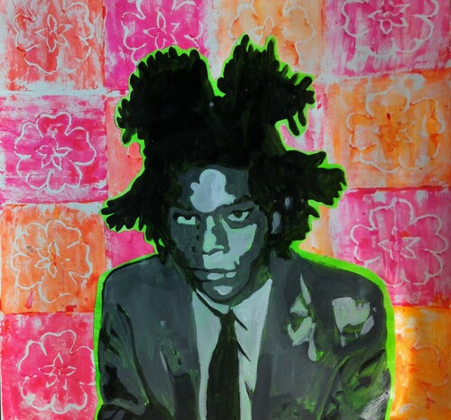 Preview of Kehinde Wiley Inspired Portrait Painting with Printmaking