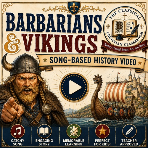 Preview of Barbarians and Vikings: Song-Based Church History Music Video Middle Ages
