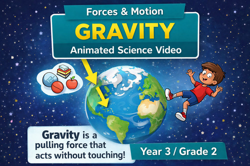 Preview of Forces & Motion: Gravity | Animated Science Video