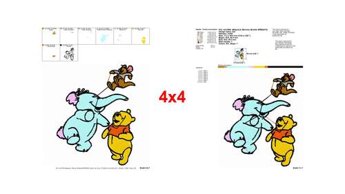 Winnie the Pooh Lumpy Roo Friends Cartoon embroidery designs - Instant ...