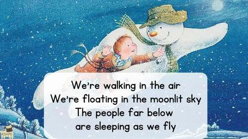 Preview of Music: Walking In The Air The Snowman, Vocal Music Education, Winter Choir Song
