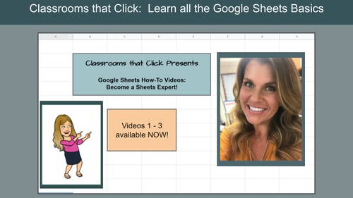 Preview of Google Sheets Basics: Lesson 2 Merge, Freeze, Color