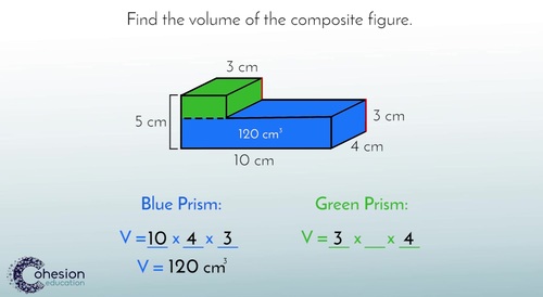 Preview of Calculate the Volume of Composed Figures