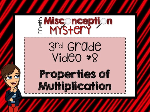 Preview of 3rd Grade Math Mystery | #8: Properties of Multiplication | DISTANCE LEARNING