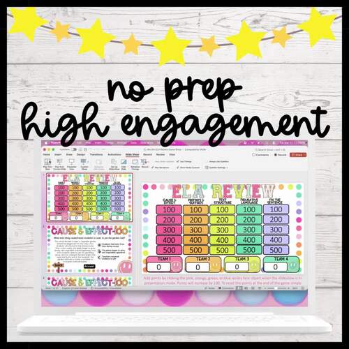 4th/5th ELA Review Game Show | Reading Test Prep | End of Year Review ...