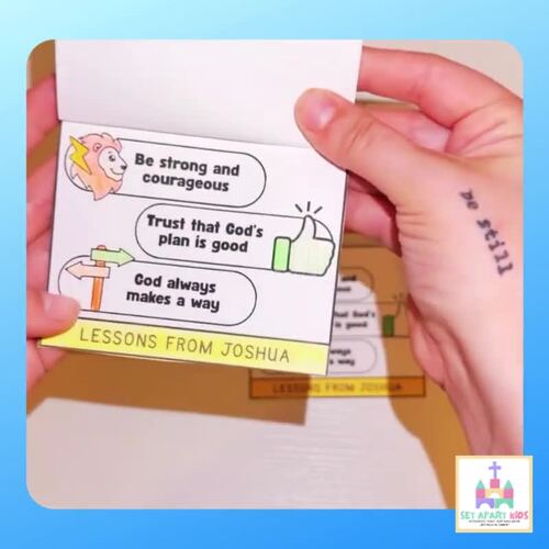 Joshua Sunday School Bible Craft and Lesson for Kids | Bible Flip Book