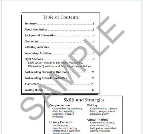 Becoming Naomi Leon Novel Units® Teacher Guide Novel Study | TPT