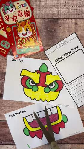 Chinese New Year Craft and Writing | Lunar New Year 2026 | Chinese Lion ...