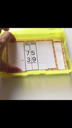 Two Digit Subtraction with regrouping | Adaptive Math Fact Fluency ...