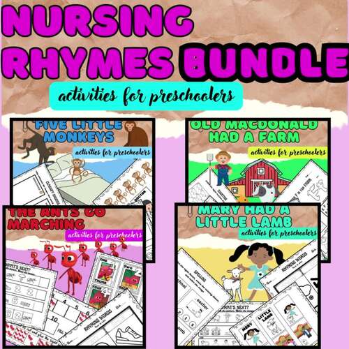 NURSERY RHYMES BUNDLE activities for preschoolers by PavlyStyle