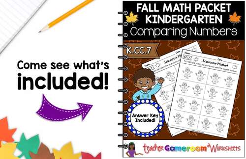 Comparing Numbers Coloring Activity | Place Vale | Fall Math Activities
