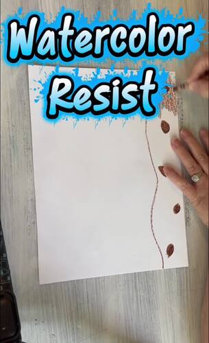 The Tiny Seed Art Lesson & Printables | Watercolor Resist Flower ...