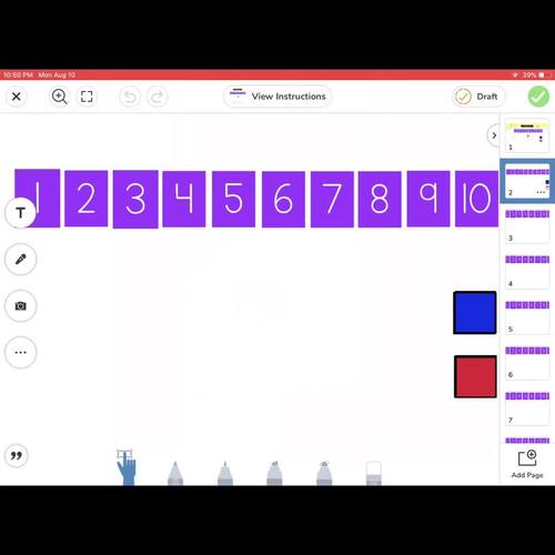 Seesaw Math Manipulatives (Distance Learning)