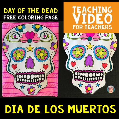Preview of FREE Day of the Dead / Dia de los Muertos Coloring Page