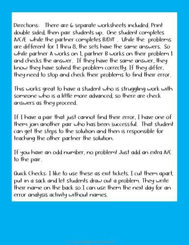 Slope Partner Practice by Blue Mountain Math | TPT