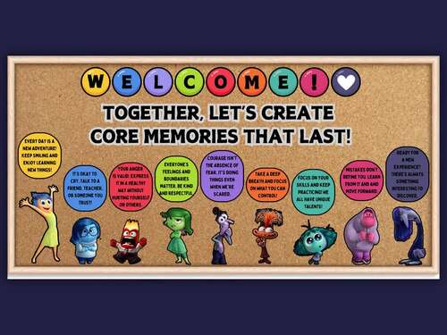Inside Out 2 Bulletin Board & Classroom Door Decor Bundle 2 | Back 