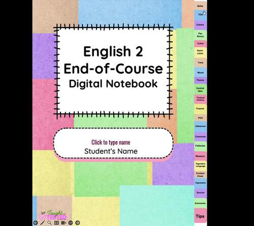 The Ultimate English 2 EOC Digital Notebook by Taught & Tested by ...