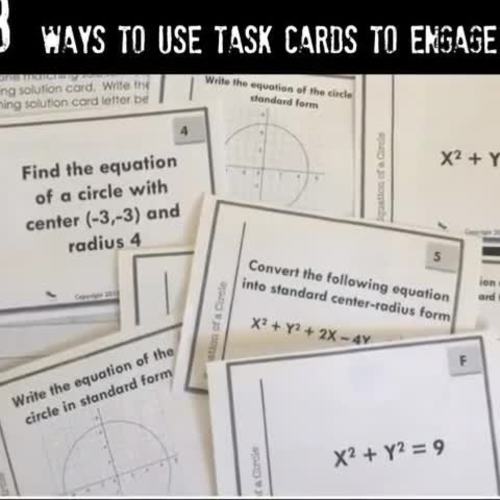 Middle School Math Activities Task Card MEGA Bundle Distance learning