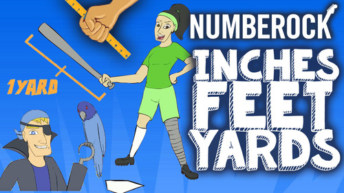 Preview of INCHES FEET YARDS Song ♫♪ Customary Measurements by NUMBEROCK