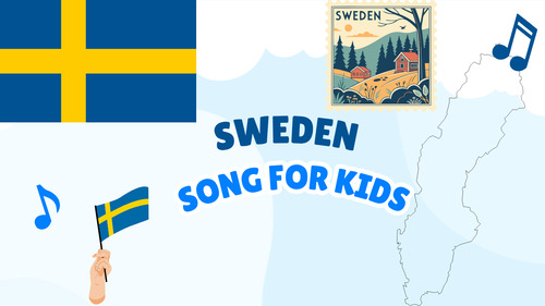 Preview of Sweden Song for Kids | Country Study Video, MP3 & Lyrics PDF
