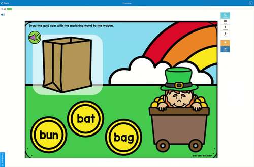 St Patricks Day Boom Cards for Kindergarten by Krafty in Kinder | TPT