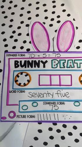 Easter Math Place Value Craft