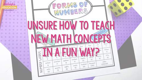 Guided Math Notes, Practice, & Completed Examples for 3rd, 4th, & 5th Grade Math
