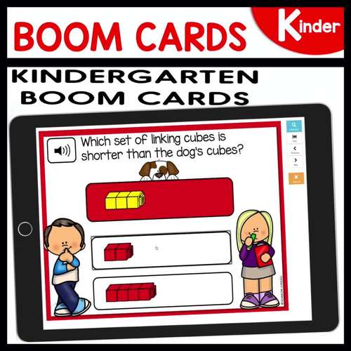 Shorter or Longer using Boom Cards | Digital Task Cards | TPT