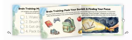 SEL Executive Functioning Workbook: Routines, Focus & Organization ...