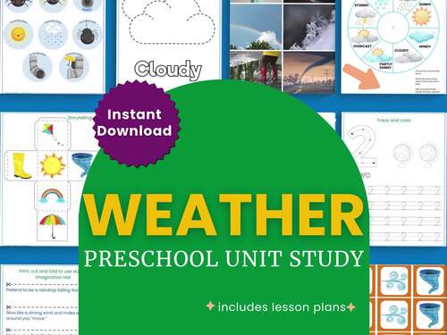 Weather Lesson Plan | Printable Unit Study by My Coloring Spot | TPT