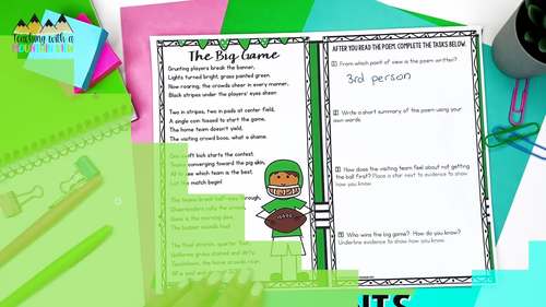 Poetry Comprehension by Teaching With a Mountain View | TPT