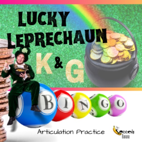Preview of Leprechaun BINGO: Articulation Game for K & G {Digital Task Cards}