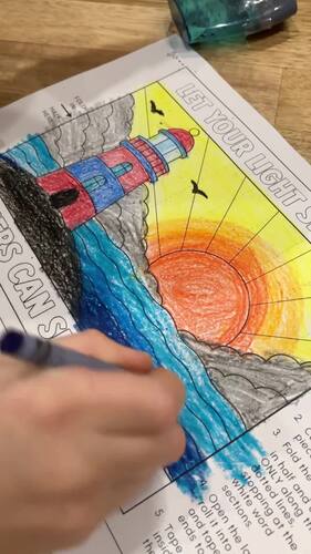 Jesus Is the Light Lighthouse Lantern Craft | Sunday School Bible Activity