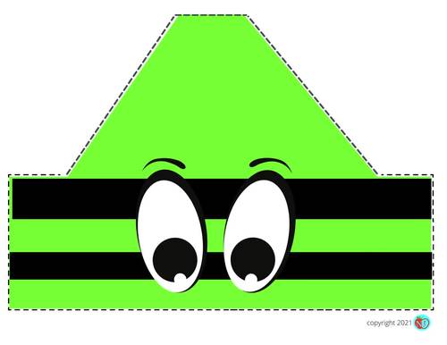 Crayon Hats FUN COLOR CUT AND PASTE HAT ACTIVITY Hats for Crayon