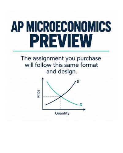 AP Microeconomics Topic 1.2 Resource Allocation 3 Part Assignment ...