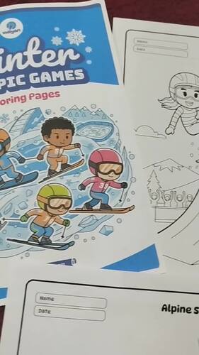 Winter Olympic Games - Coloring Pages by vidiyan | TPT