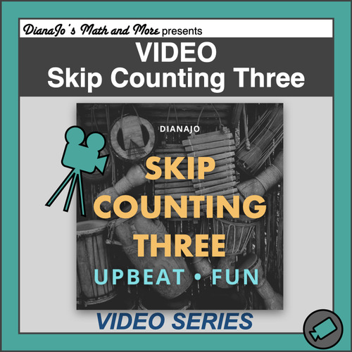 Preview of Skip Counting by 3 | Multiplication Facts Video | Middle School Math