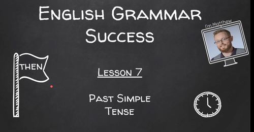 Preview of ESL Grammar Video Guide + Worksheet | The Past Simple Tense | Google Slide