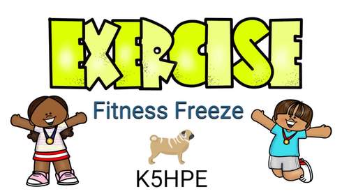 Preview of Fitness Freeze Kids Exercise, DPA, Classroom Brain Break (5 Mins)