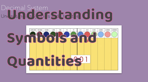Preview of Montessori Decimal Understanding Symbols and Quantities Presentation
