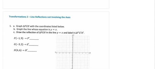 Preview of Transformations 2: Line Reflections (not axes) Lesson Video